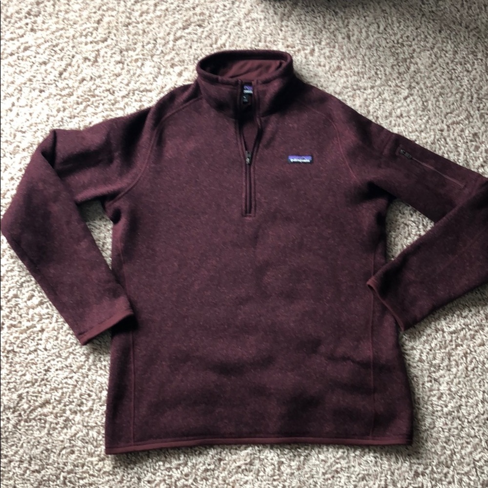 Maroon Patagonia Quarter Zip Pullover